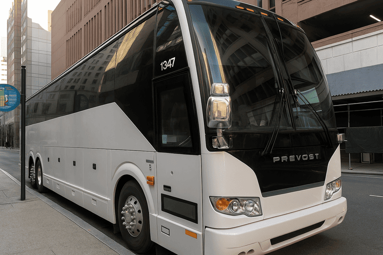 a Charter Bus Rental Bowie coach bus